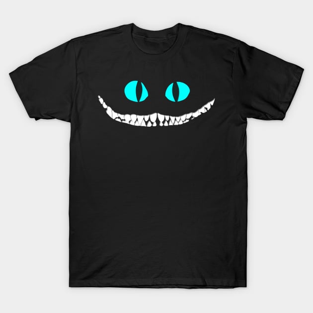 Alice in Wonderland Cheshire Cat T-Shirt by OutlineArt